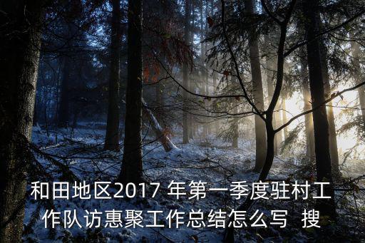 和田地區(qū)2017 年第一季度駐村工作隊(duì)訪惠聚工作總結(jié)怎么寫(xiě)  搜