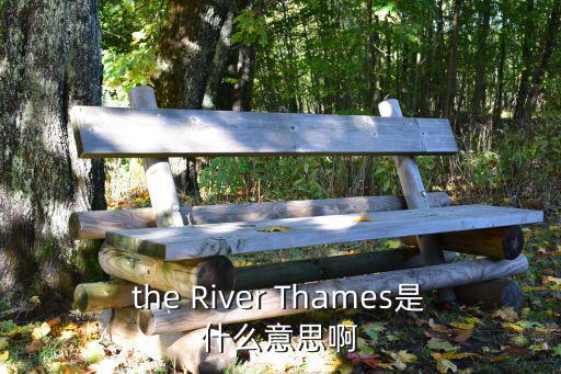 the River Thames是什么意思啊