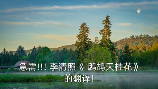 鷓鴣天李清照,國破家亡夫亡流離失所李清照淚灑長堤淚灑湘江