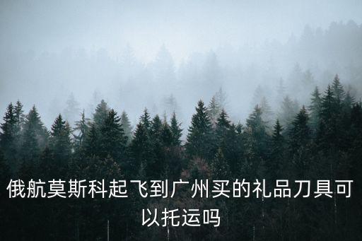 俄航莫斯科起飛到廣州買的禮品刀具可以托運嗎