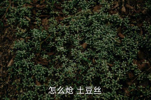 怎么熗 土豆絲