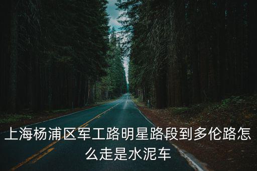 上海楊浦區軍工路明星路段到多倫路怎么走是水泥車