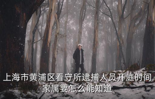 上海市黃浦區看守所逮捕人員開庭時間家屬要怎么能知道