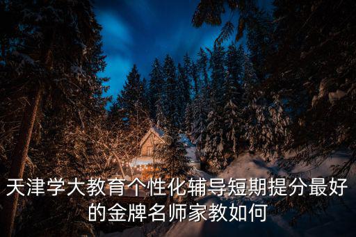 天津學大教育個性化輔導短期提分最好的金牌名師家教如何
