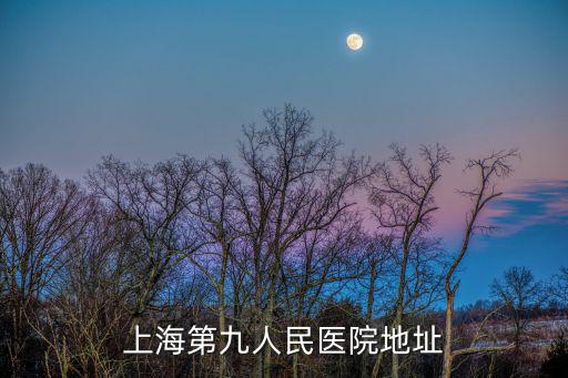 上海第九人民醫(yī)院地址