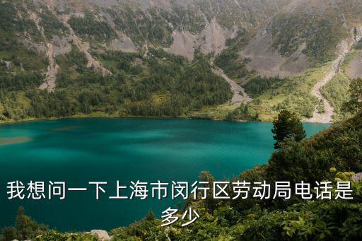 我想問一下上海市閔行區勞動局電話是多少
