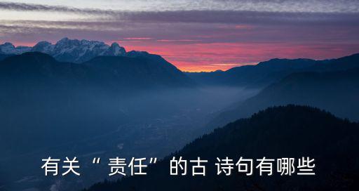 關于責任的詩句,《歷史的第二首詩》第二集