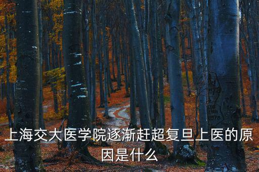 上海市屬高校為何發展不起來，上海交大醫學院逐漸趕超復旦上醫的原因是什么
