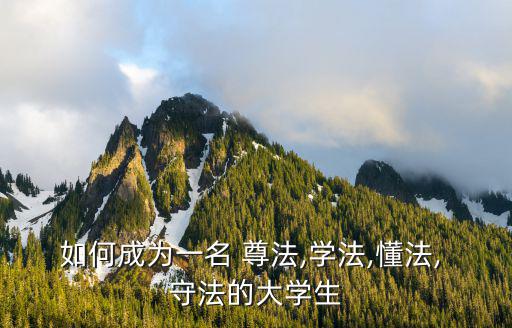 尊法守法,守法、學(xué)法、懂法律律動(dòng)須遵守