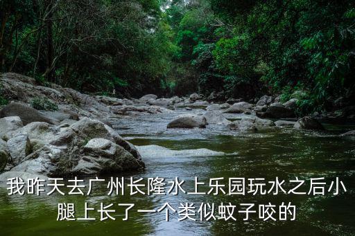 我昨天去廣州長隆水上樂園玩水之后小腿上長了一個(gè)類似蚊子咬的