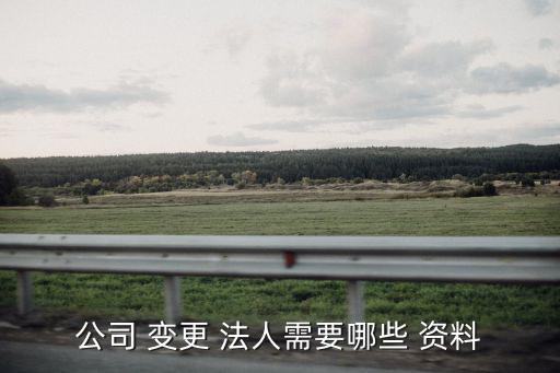 法人變更需要的資料,公司法人變更所需材料有1.登記申請書