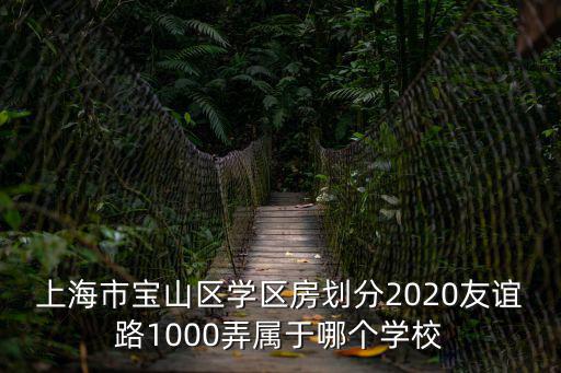 上海市寶山區(qū)學(xué)區(qū)房劃分2020友誼路1000弄屬于哪個(gè)學(xué)校