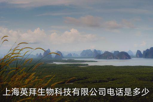 上海英拜生物科技有限公司電話是多少