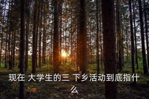 大學(xué)生下鄉(xiāng),三下鄉(xiāng):文化下鄉(xiāng)和科技下鄉(xiāng)各有不同