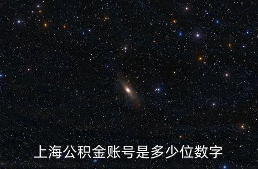 上海公積金賬號是多少位數字