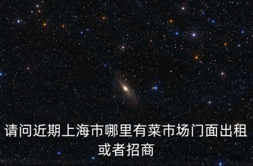 請問近期上海市哪里有菜市場門面出租或者招商