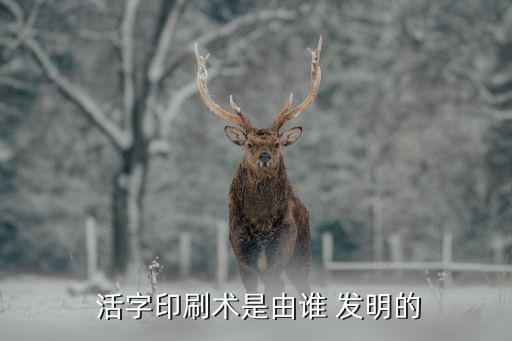 活字印刷術的發明