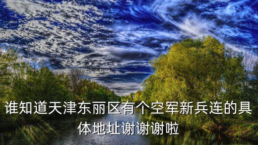 誰知道天津東麗區有個空軍新兵連的具體地址謝謝謝啦