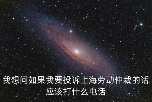 我想問如果我要投訴上海勞動仲裁的話應(yīng)該打什么電話