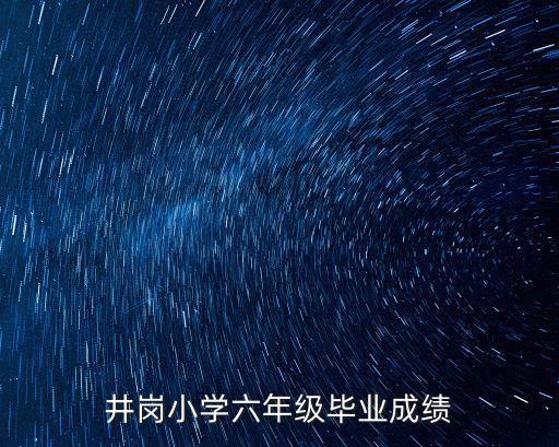 井崗小學六年級畢業成績