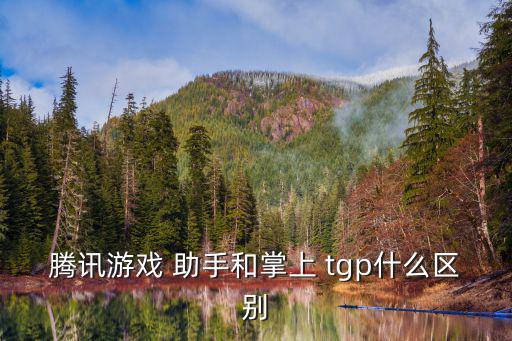 tgp助手,騰訊游戲助手:手機(jī)tgp也是tx游戲