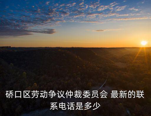 硚口區(qū)勞動(dòng)爭議仲裁委員會(huì) 最新的聯(lián)系電話是多少