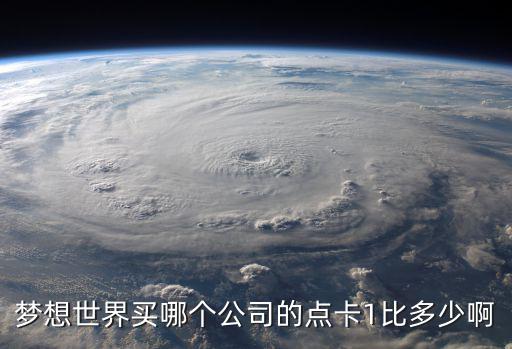 夢想世界買哪個公司的點卡1比多少啊