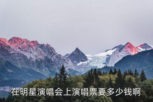 請明星演出多少錢，一般明星出場費大概是多少錢