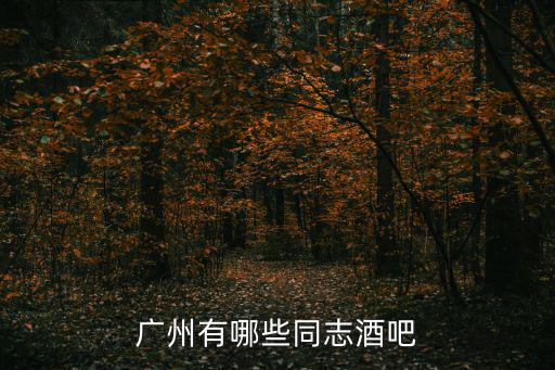廣州有哪些同志酒吧