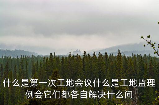 工地例會，求工地例會的定義