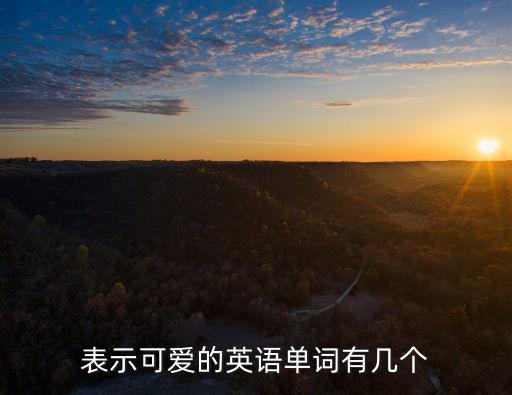表示可愛的英語單詞有幾個