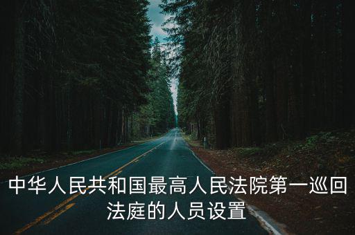 中華人民共和國最高人民法院第一巡回法庭的人員設置