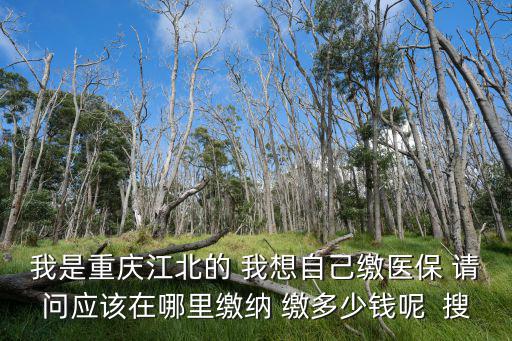 我是重慶江北的 我想自己繳醫保 請問應該在哪里繳納 繳多少錢呢  搜