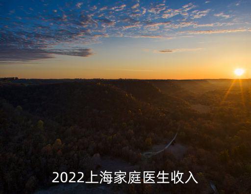 2022上海家庭醫生收入