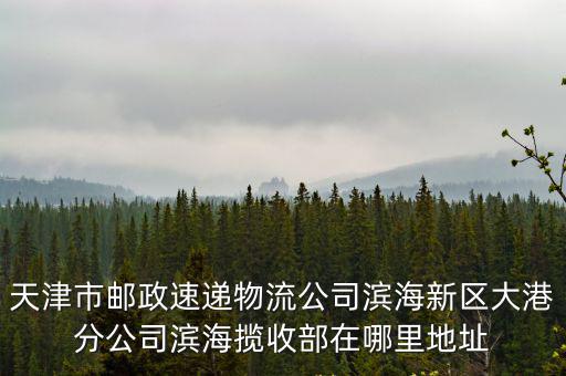 天津市郵政速遞物流公司濱海新區大港分公司濱海攬收部在哪里地址