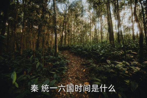 秦 統一六國時間是什么