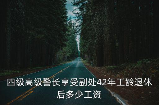 四級高級警長享受副處42年工齡退休后多少工資