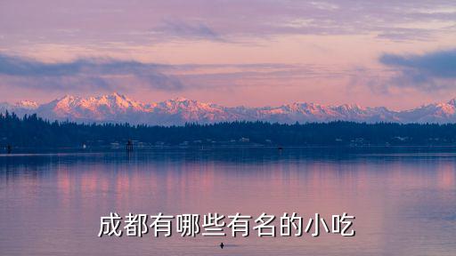 成都有哪些有名的小吃