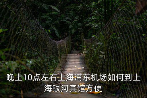 晚上10點左右上海浦東機場如何到上海銀河賓館方便