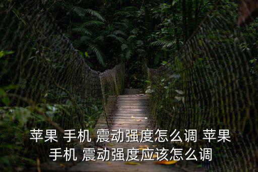  蘋果 手機 震動強度怎么調 蘋果 手機 震動強度應該怎么調