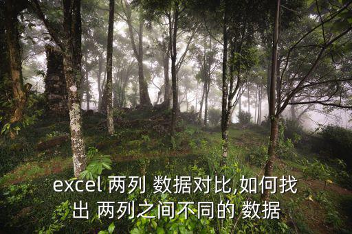 excel 兩列 數(shù)據(jù)對(duì)比,如何找出 兩列之間不同的 數(shù)據(jù)