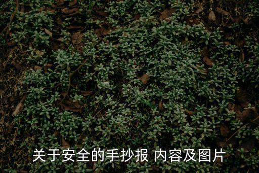 關(guān)于安全的手抄報 內(nèi)容及圖片