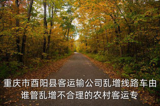 重慶市酉陽縣客運輸公司亂增線路車由誰管亂增不合理的農村客運專