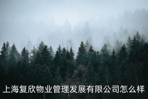 上海復欣物業管理發展有限公司怎么樣