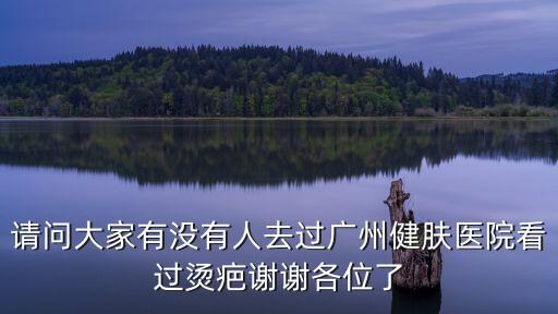 疤痕消除就擇廣州健膚挺好，請問大家有沒有人去過廣州健膚醫院看過燙疤謝謝各位了