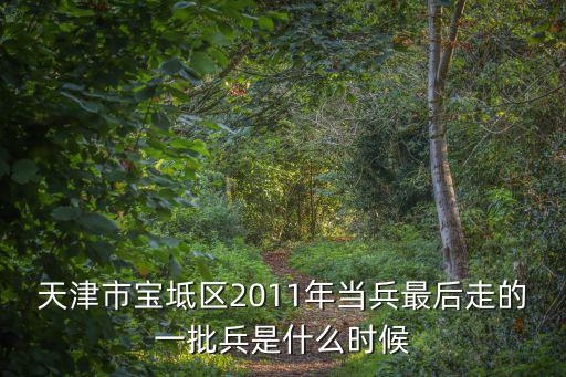 天津市寶坻區(qū)2011年當兵最后走的一批兵是什么時候