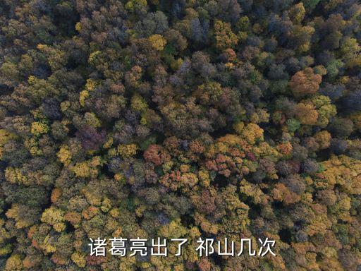 諸葛亮七出祁山,猜一個數字!蜀漢軍隊出兵祁山