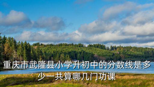 重慶市武隆縣小學升初中的分數線是多少一共算哪幾門功課