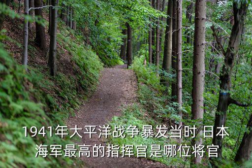 1941年大平洋戰爭暴發當時 日本 海軍最高的指揮官是哪位將官