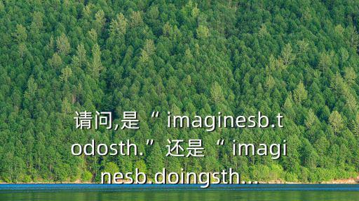 請問,是“ imaginesb.todosth.”還是“ imaginesb.doingsth...
